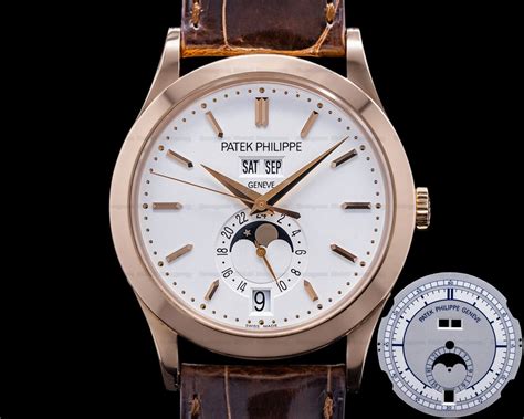 patek philippe annual calendar 5396r-001|Patek Philippe Annual Calendar Rose Gold Silver Dial 5396R.